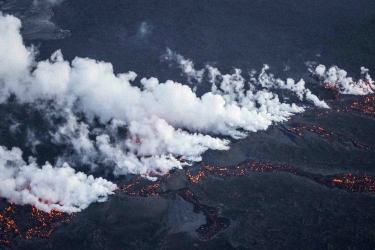 
	Magma do vulc&atilde;o Bardarbunga na Isl&acirc;ndia
 (Marco Nescher/Reuters)