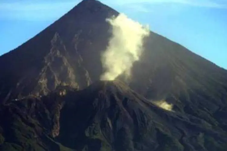 Santiaguito, na Guatemala: vulcão está situado no departamento (estado) de Quetzaltenango (AFP)
