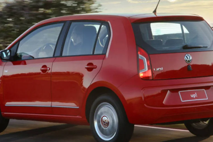 
	UP!: se aprovado, este tipo de ve&iacute;culo minaria o Up!, um carro de 9.850 euros, o modelo menor e mais barato da marca,
 (Divulgação/Volkswagen)