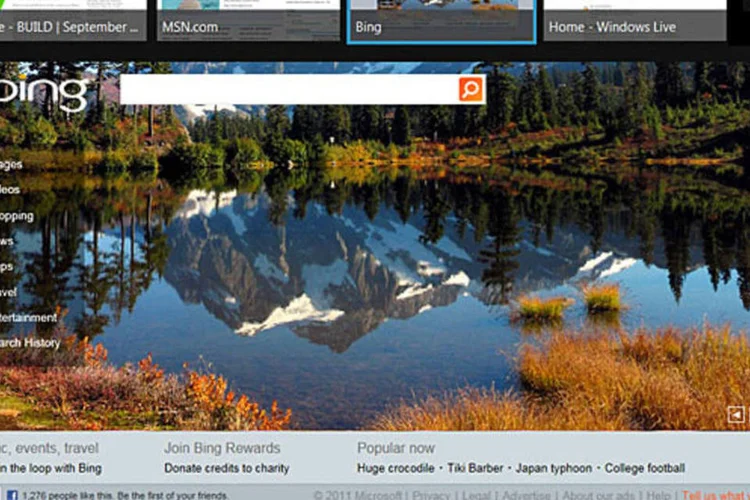 O browser Internet Explorer 10 é uma das atrações do Windows 8 (Divulgação)