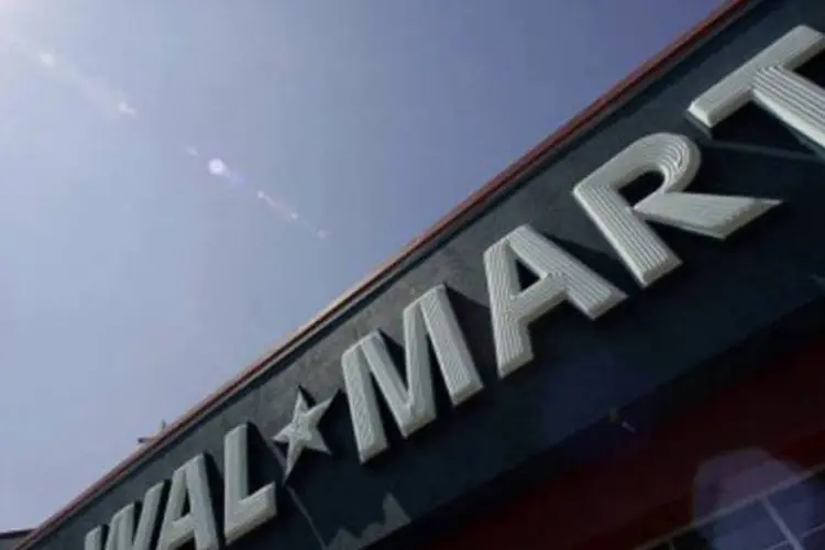 Wal-Mart: queda de 2,9%, a 3,3 bilhões de dólares, em seu lucro líquido no terceiro trimestre (Robert Sullivan/AFP)