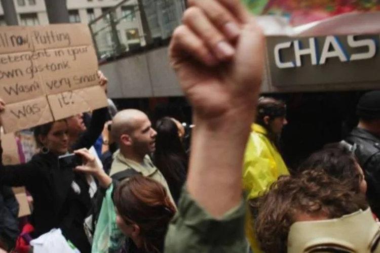 Manifestação em Wall Street (Spencer Platt/Getty Images)