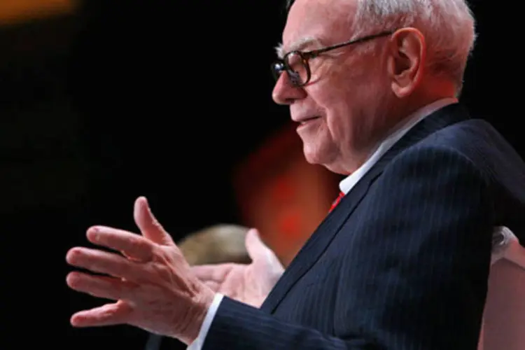 O bilionário Warren Buffet: de olho na Marcopolo (Getty Images)