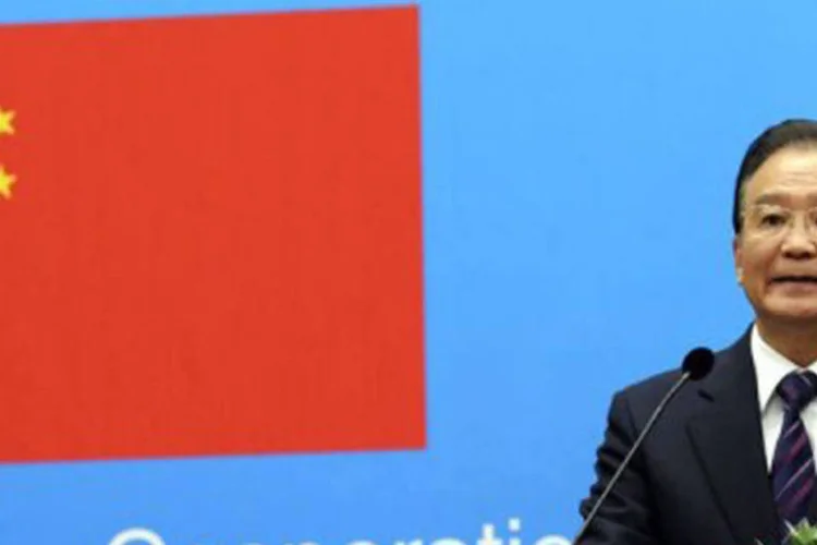 
	O premi&ecirc; chin&ecirc;s, Wen Jiabao, afirmou que a infla&ccedil;&atilde;o do pa&iacute;s deve ser mantida em 3,5 por cento ao ano
 (Thierry Charlier/AFP)