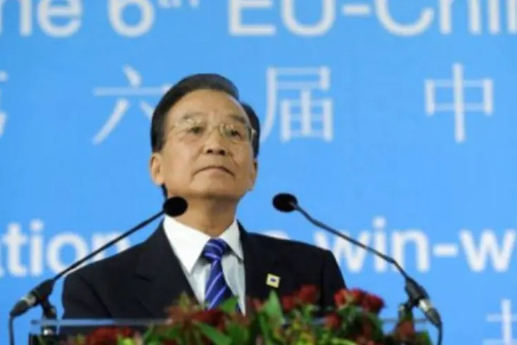 Segundo Wen Jiabao, a valorização do euro está ligada a queda do dólar e não ao iuane (AFP/Benoit Doppagne)