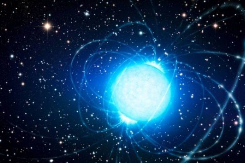 
	Westerlund 1: enxame estelar est&aacute; a 16 000 anos-luz de dist&acirc;ncia na constela&ccedil;&atilde;o austral do Altar
 (ESO)