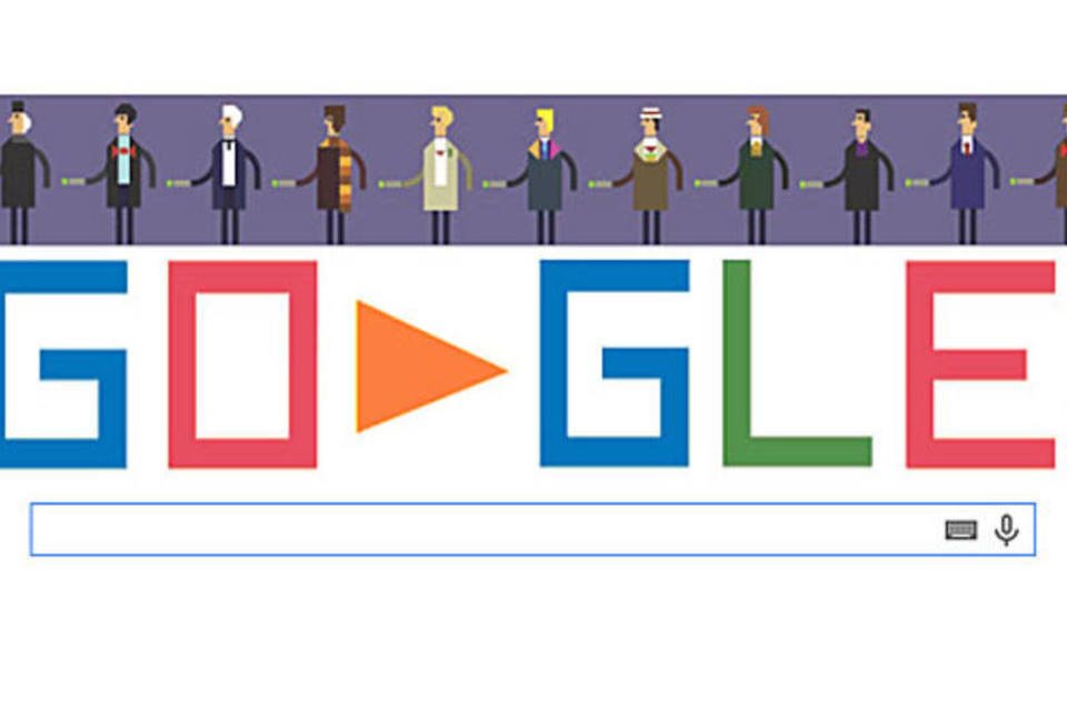 "Whoodle" em homenagem aos 50 anos de Dr. Who: depois de quatro meses de desenvolvimento, Google leva ao ar jogo interativo sobre seriado britânico (Reprodução/Exame.com)