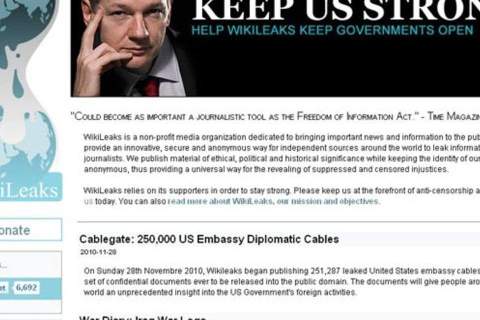 Paris tramita exclusão do WikiLeaks do servidor francês