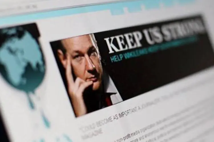 Homepage do site: o WikiLeaks provocou uma grande indignação do governo dos EUA depois de publicar documentos secretos (©AFP/Arquivo / Thomas Coex)