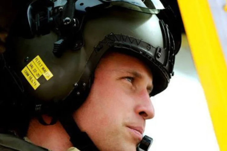 William chegou às Malvinas para uma missão de seis semanas da Royal Air Force: "ele está lá como piloto de busca e resgate", disse  secretário de Defesa da Grã-Bretanha (John Stillwell/AFP)