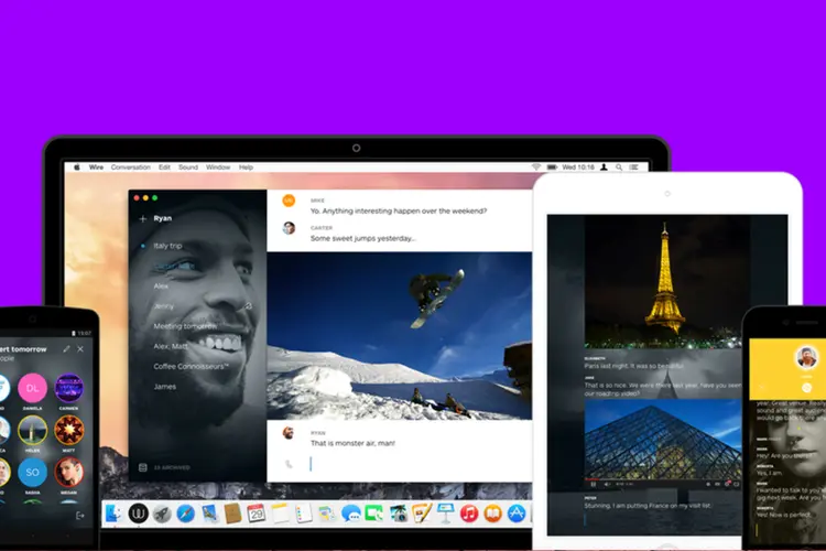 Wire: app para troca de mensagens foi criado pelo cofundador do Skype (Divulgação/Wire)