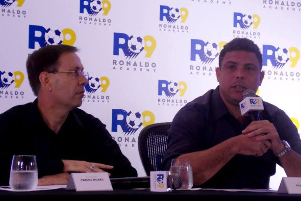 Carlos Wizard e Ronaldo: a Ronaldo Academy terá oito unidades até o final do ano (Mariana Fonseca/EXAME.com)