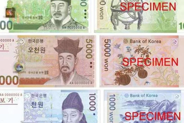 Wons sul-coreanos: país adota câmbio 24h para internacionalizar moeda (The Bank of Korea, via Wikimedia)