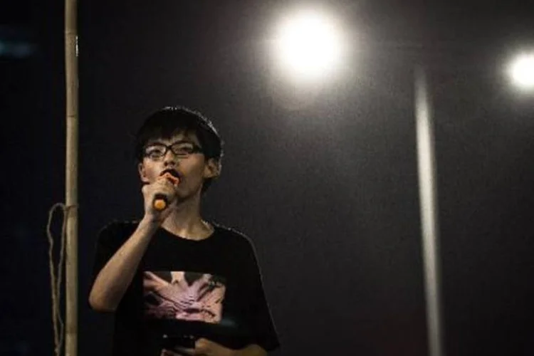 
	Joshua Wong: estudante encerrou greve de fome por motivos de sa&uacute;de
 (Philippe Lopez/AFP)
