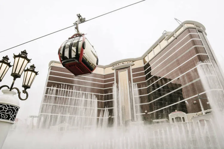 Wynn Palace: o cassino será projeto mais caro do bilionário até o momento, com gôndolas com ar-condicionado ao redor de um lago com show de fontes de água de US$ 100 milhões (Calvin Sit/Bloomberg)