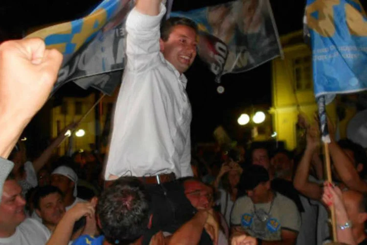 
	O prefeito eleito de Blumenau, Napole&atilde;o Bernardes: em 2008, ele foi eleito vereador
 (Divulgação)