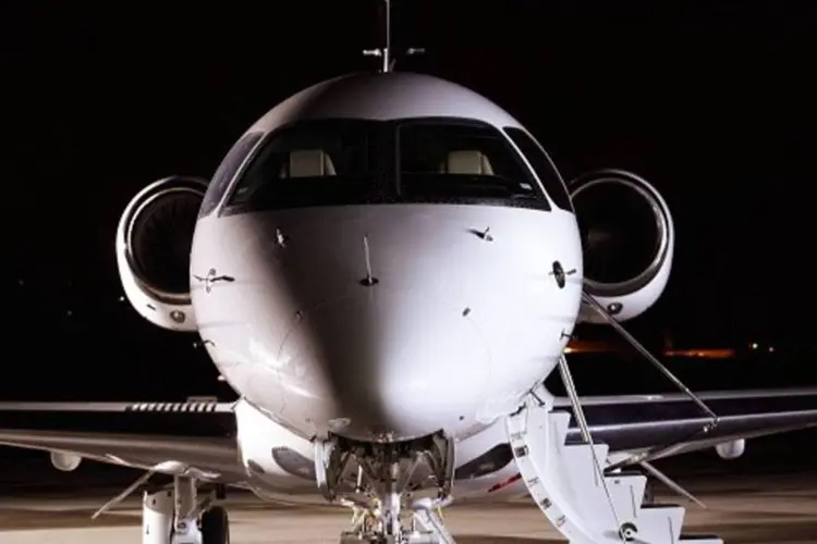 
	Legacy 500, da Embraer: nas aeronaves ser&atilde;o instalados sistemas de inspe&ccedil;&atilde;o em voo da Norwegian Special Mission
 (Divulgação/ Embraer)