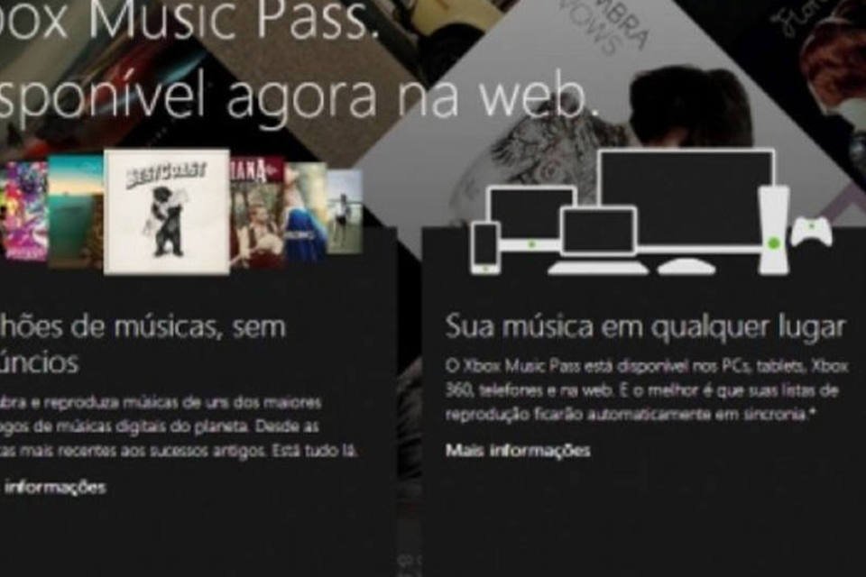 Microsoft lança Xbox Music para PCs e Macs