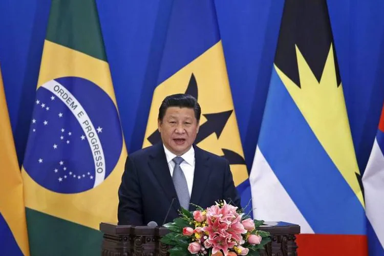 O presidente chinês Xi Jinping: ele discursou para líderes da Comunidade de Estados Latino-Americanos e Caribenhos (Celac) (Reuters)