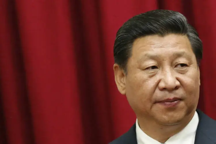 
	O presidente da China, Xi Jinping: &quot;o partido manda sobre as armas&quot;
 (Jorge Silva/Reuters)