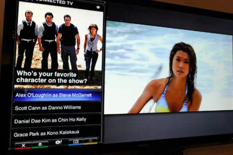 Yahoo! Connected TV: Aplicativos de redes sociais como Twitter, Facebook e Flickr fazem parte da plataforma (Getty Images)
