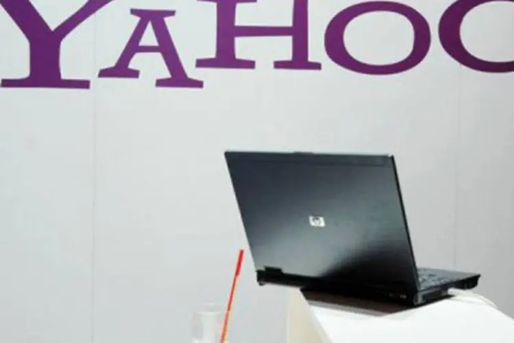 Logo do Yahoo: o acordo era esperado desde que Ross Levinson assumiu interinamente como presidente executivo da empresa (Michael Gottschalk/AFP)