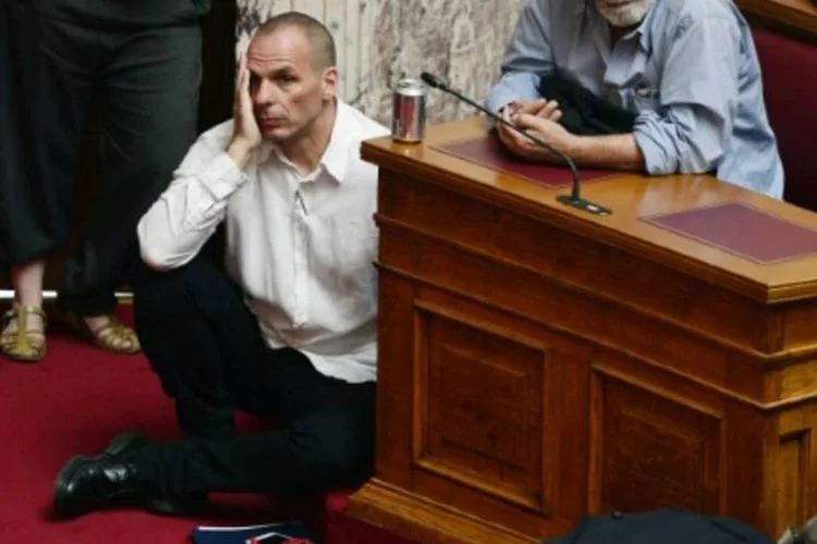 O ministro das Finanças, Yanis Varoufakis, que pediu demissão após o resultado do plebiscito (Louisa Gouliamaki/AFP)
