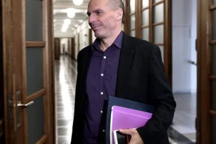 O ministro grego Yanis Varoufakis: "quando o vento sopra em outra direção, retorna a esperança" (Aris Messinis/AFP)