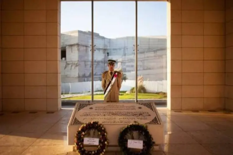 Túmulo de Yasser Arafat: Uma cerimônia de enterro será realizada na própria terça-feira (Getty Images)