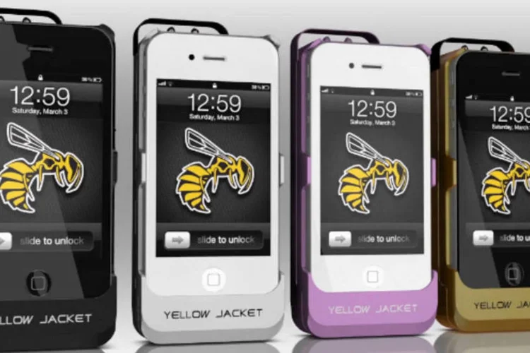 Yellor Jacket, capa que transforma o iPhone num taser (Divulgação)