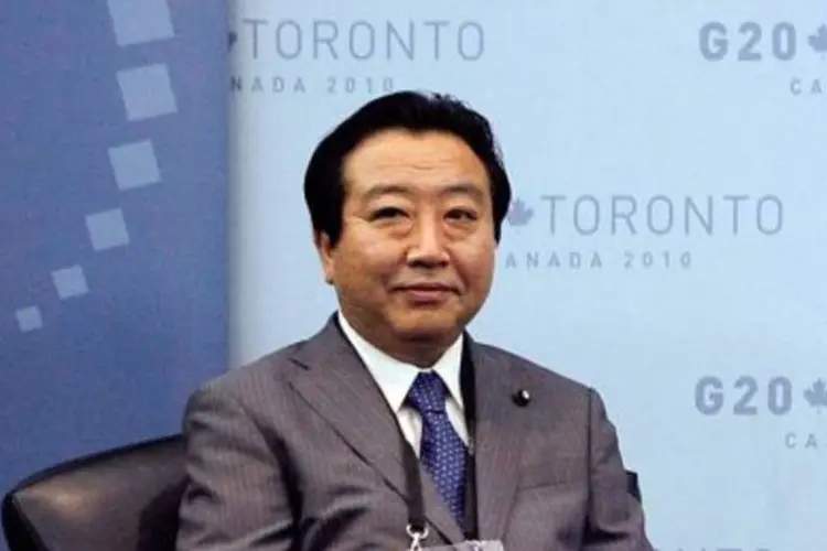 O ministro das Finanças do Japão, Yoshihiko Noda (.)