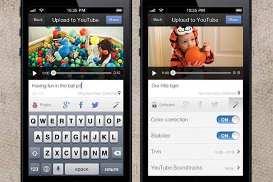 Novo app do Google manda vídeos do iPhone para o YouTube
