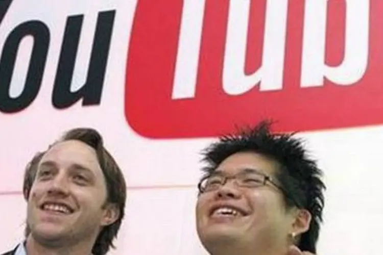 Steve Chen e Chad Hurley , fundadores do Youtube: o site já funciona em cerca de 350 milhões de aparelhos, o que inclui tablets, telefones e televisores (Divulgação)
