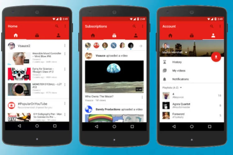 YouTube: vídeos carregarão até o final quando pausados em um dispositivo com sistema Android (Divulgação/YouTube)