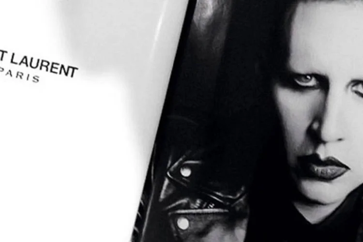 Marilyn Manson em campanha da Paris Saint Laurent (Divulgação)