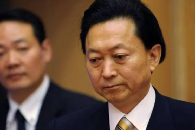O premiê japonês Yukio Hatoyama, que renunciou ao cargo na noite de ontem.  (.)