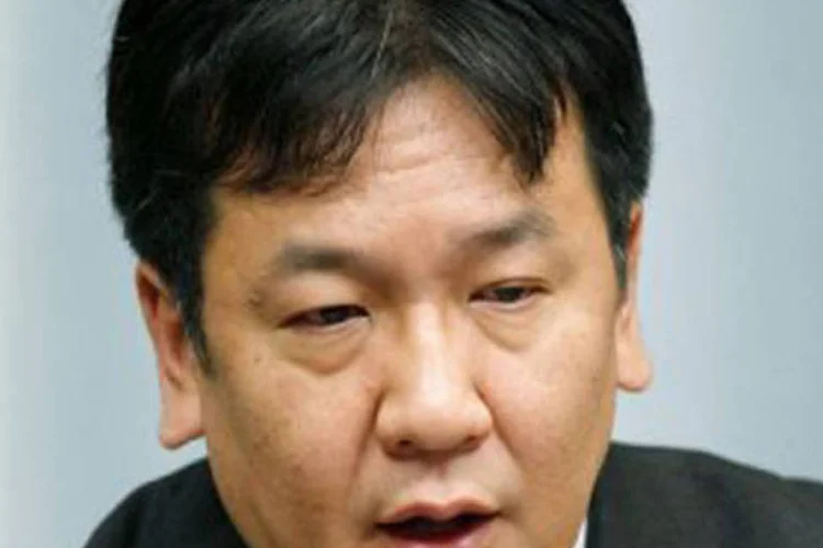 Yukio Edano, 47 anos, era o porta-voz do governo precedente de Naoto Kan (Jiji Press/AFP)