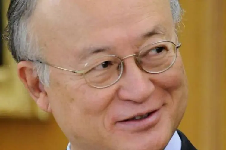 
	Yukiya Amano, diretor da AIEA: &quot;as medidas pr&aacute;ticas ser&atilde;o implementadas nos pr&oacute;ximos tr&ecirc;s meses, a contar de hoje&quot;
 (Getty Images)