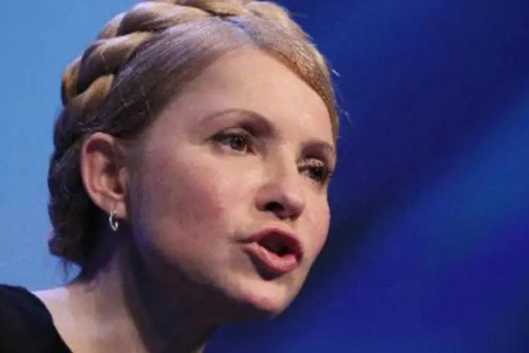 Yulia Tymoshenko, ex-primeira-ministra ucraniana: "tenho previsto ser candidata ao cargo de presidente" (Peter Muhly/AFP)