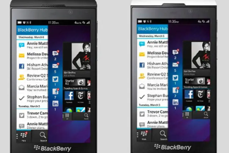 Z10: novo smartphone da BlackBerry é o primeiro da marca a vir com teclado virtual e começa a ser vendido amanhã no Reino Unido (Divulgação)
