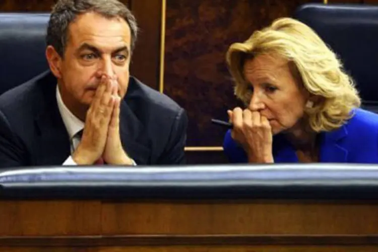 A ministra  Elena Salgado é um dos principais nomes do governo de José Luis Rodriguez Zapatero
 (Pierre-Philippe Marcou/AFP)