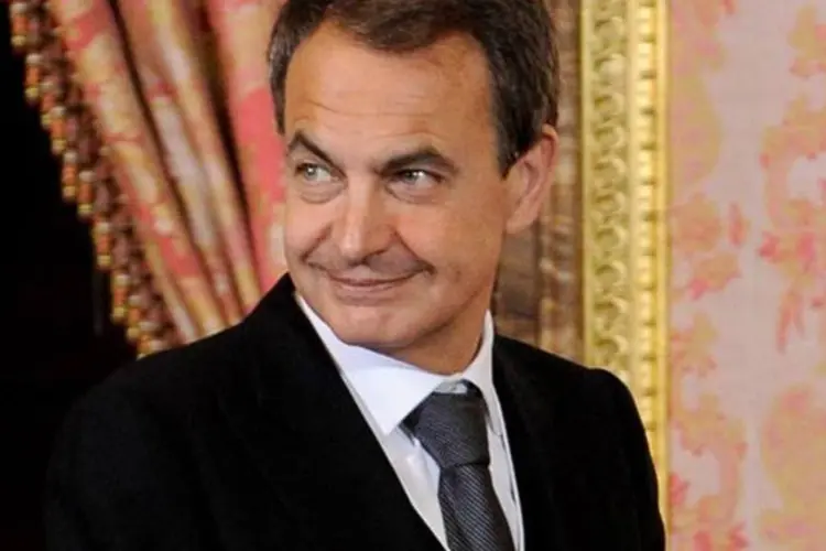 Zapatero, premiê da Espanha: déficit em conta anual diminuiu  (Carlos Alvarez/Getty Images)