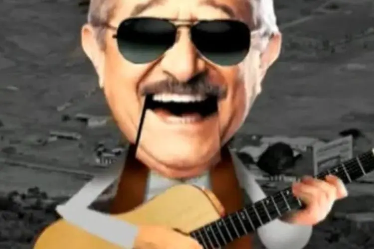 No vídeo, imagem de candidato é utilizada em paródia de música de Raul Seixas (.)