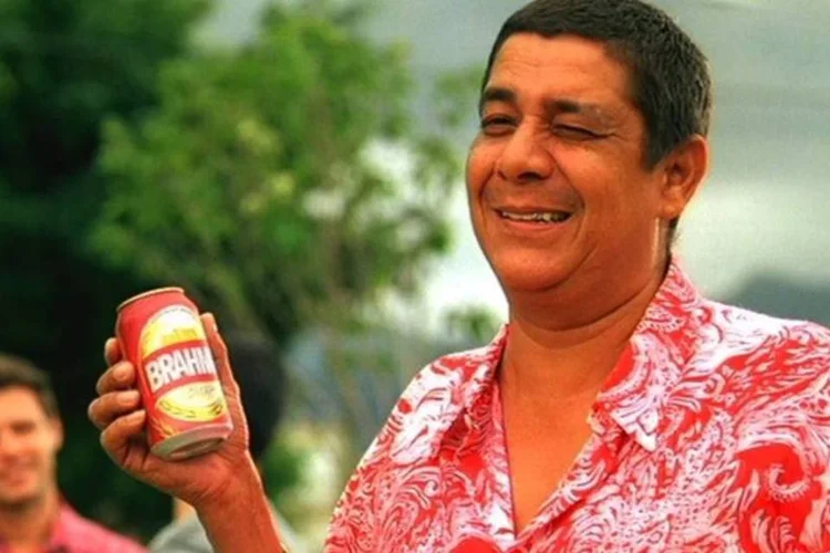Zeca Pagodinho: garoto-propaganda da Nova Schin na época, músico foi contratado para estrear comercial da Brahma (Divulgação/AmBev)