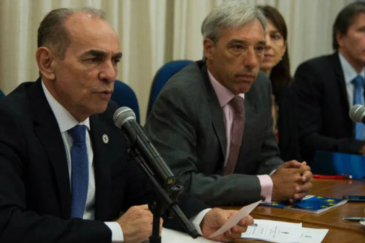 
	Marcelo Castro: &quot;Estamos dizendo com bastante seguran&ccedil;a que as Olimp&iacute;adas n&atilde;o ter&atilde;o nenhuma dificuldade para serem realizadas&rdquo;, disse
 (Marcello Casal Jr/Agência Brasil)