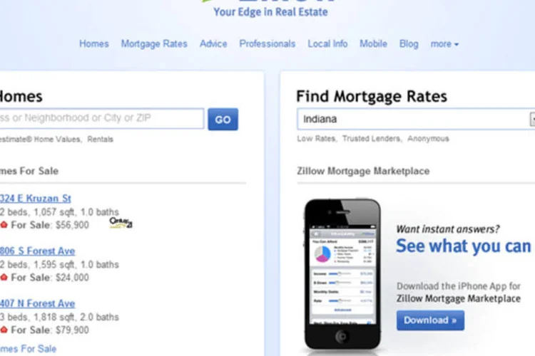 Zillow poderá atingir um valor de mercado de US$ 500 milhões com o IPO (Reprodução)
