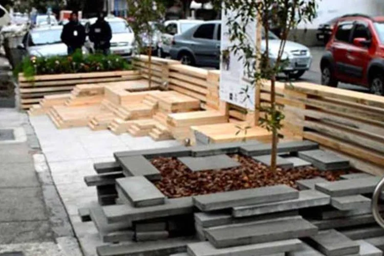 
	Zona Verde: vers&atilde;o paulistana dos parklets fez interven&ccedil;&otilde;es pontuais na cidade em 2013 
 (Fábio Teixeira/EXAME.com)