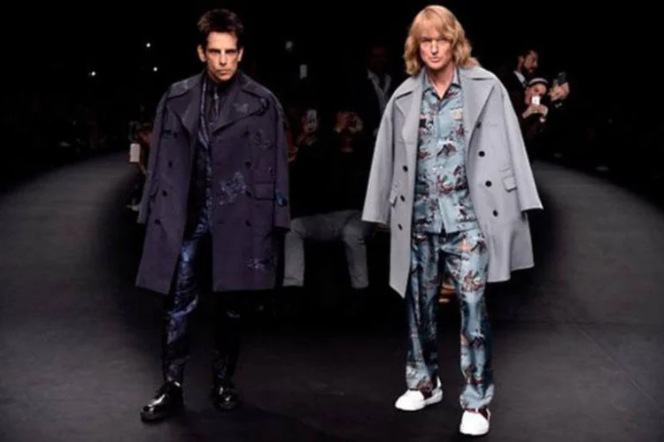 
	Dupla interpretada pelos atores Ben Stiller e Owen Wilson &quot;roubou as passarelas&quot; no desfile da grife Valentino
 (Divulgação)