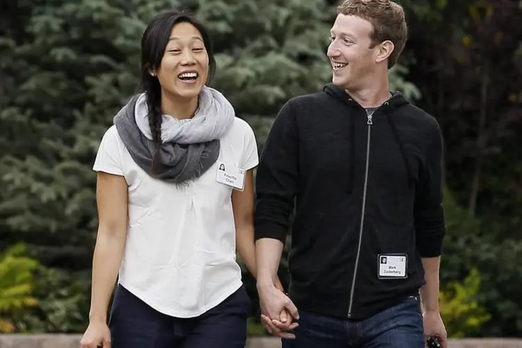 
	Mark Zuckerberg e Priscilla Chan
 (Rick Wilking/Reuters)