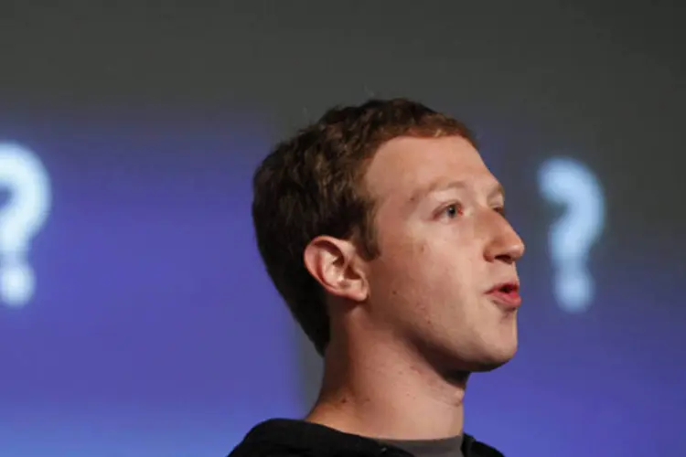 CEO do Facebook, Mark Zuckerberg, apresenta a nova ferramenta de buscas da rede social durante evento na sede da companhia (Robert Galbraith)